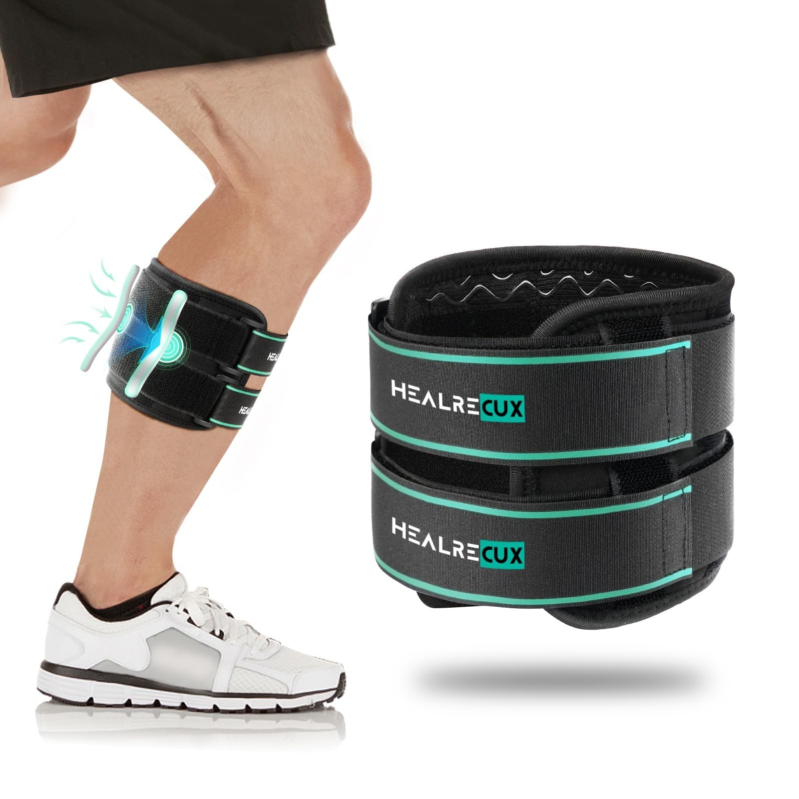 Sciatica Pain Relief Knee Brace with Compression Pads for Lower Back & Hip Suppo