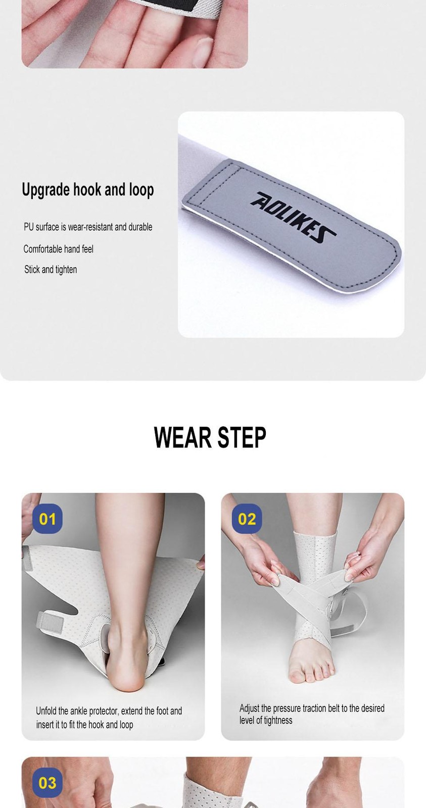 Aolikes 1pcs Ankle Sprained Support Brace Ankle Splint Stabilizer Protect for Sp
