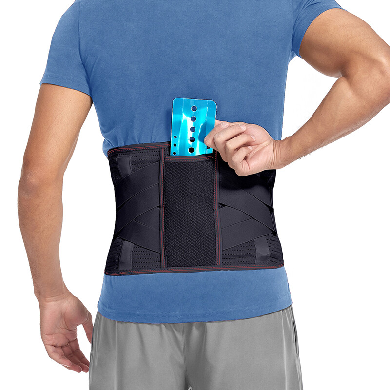 Adjustable Lumbar Support Lower Waist Back Belt Brace For Pain Relief Men Women