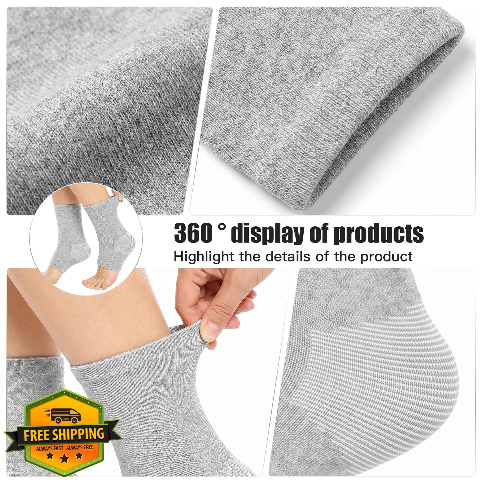 Onecompress – One Compress Premium Bamboo Foot Ankle Sleeves for Women and Me…