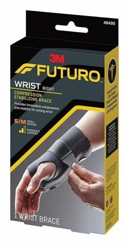 3M Futuro Sport 48400 Wrist Brace Support Right Hand Small Medium Moderate 1ct
