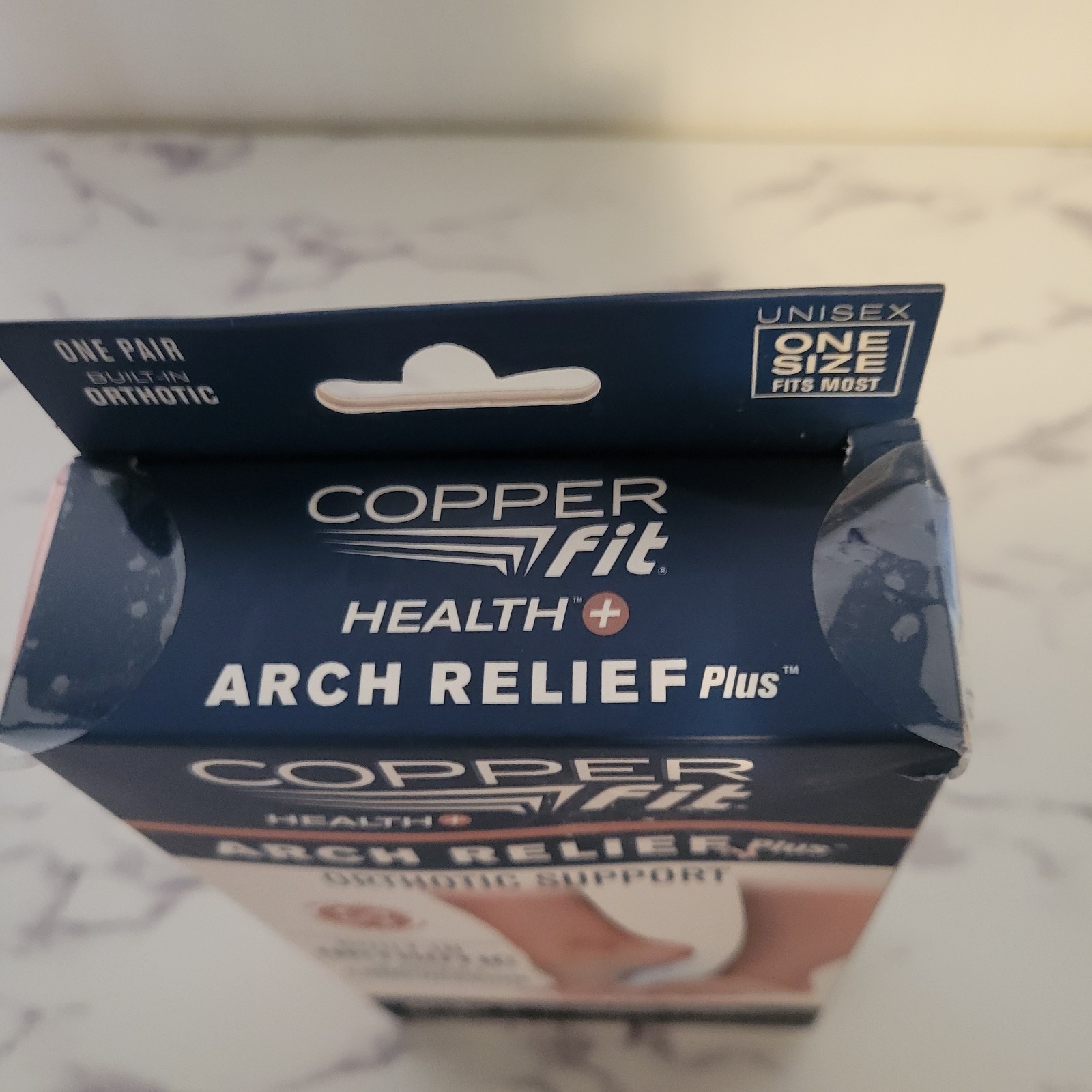 Copper Fit Health Unisex Arch Relief Plus with Built-In Orthotic Support.