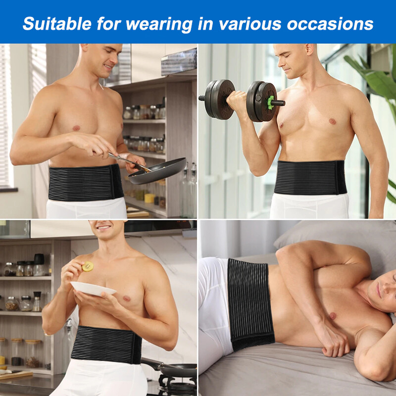 Ergonomic Umbilical Hernia Belt – Abdominal Support Binder with Compression Pad