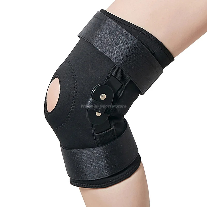 Hinged Knee Brace Orthopedic Meniscus Knee Pad with Side Stabilizers Arthritis P