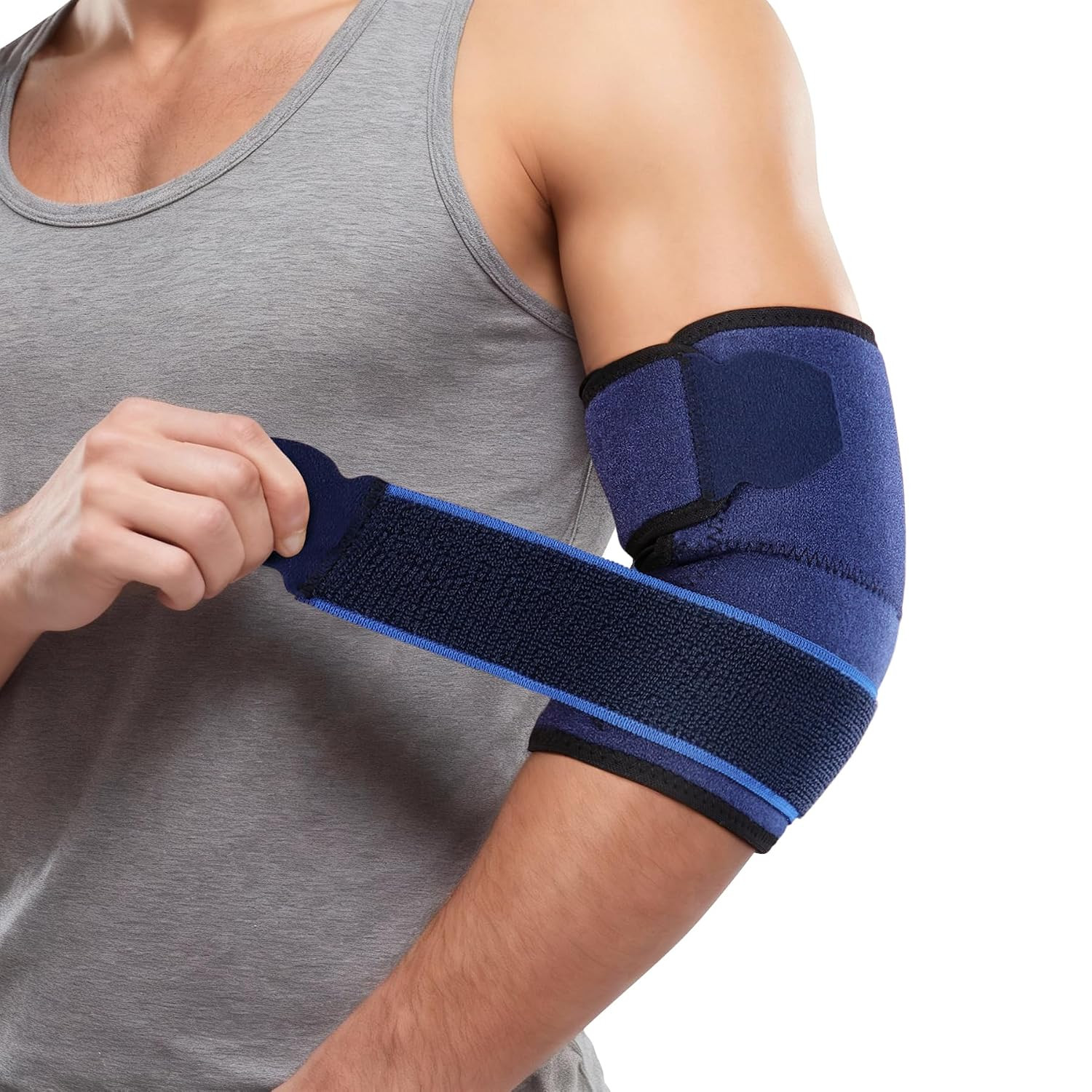 Elbow Brace for Tendonitis Women Men, Tennis Elbow Compression Sleeve Wrap Suppo