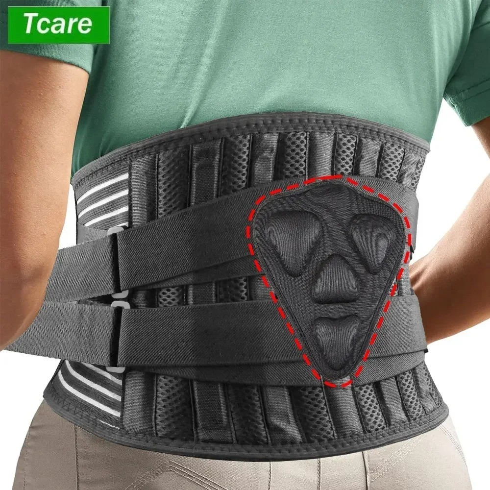 Adjustable Lumbar Back Brace Support Belt Lower Back Pain Relief for Men Women