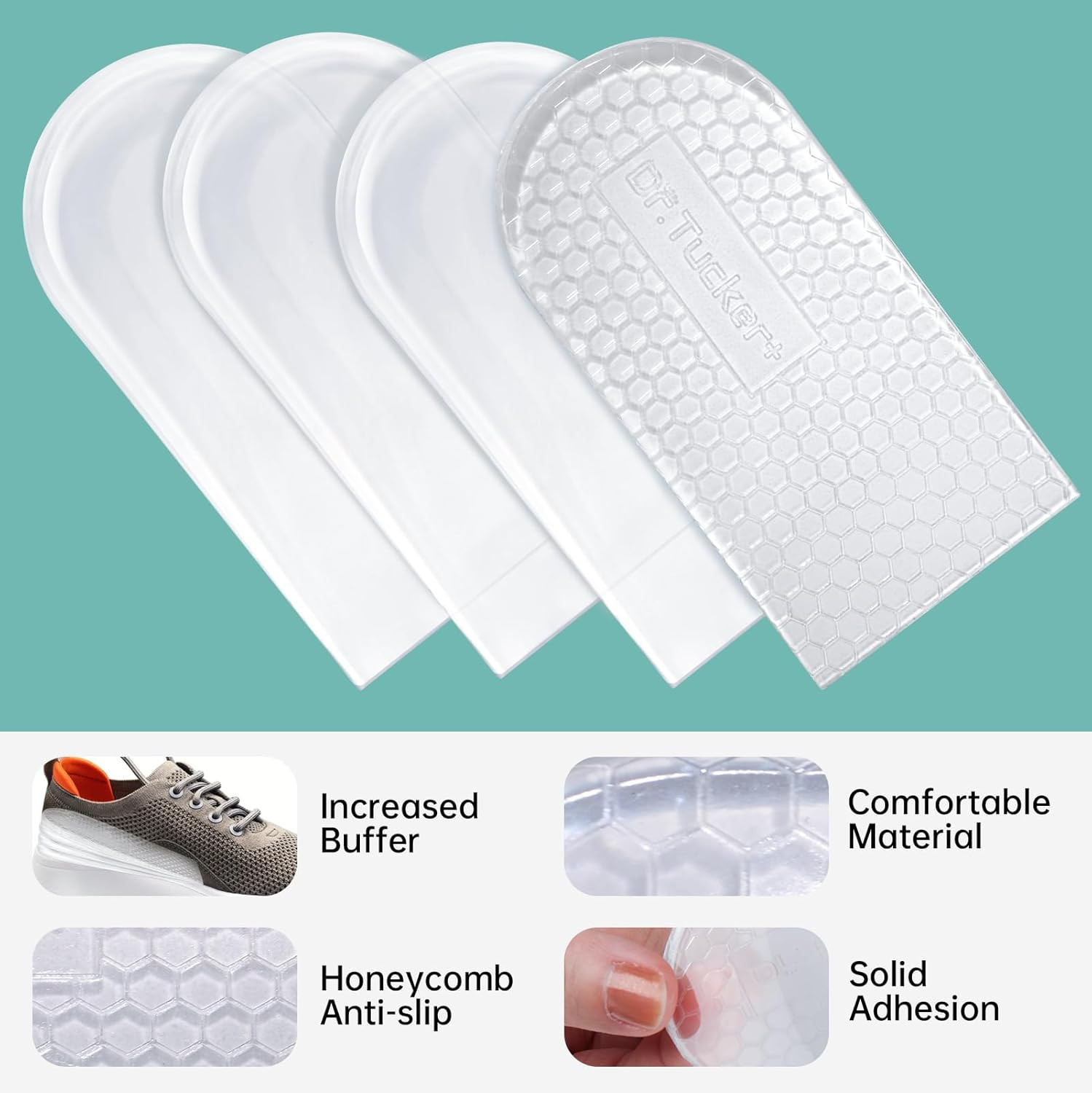 Heel Lifts, Shoe Lifts for Uneven Legs, 4 Layers Adjustable Orthopedic Heel Lift