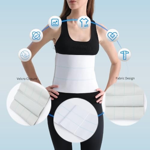 Abdominal Binder for Post Surgery & Postpartum Recovery, Abdomen L / 45″-60″