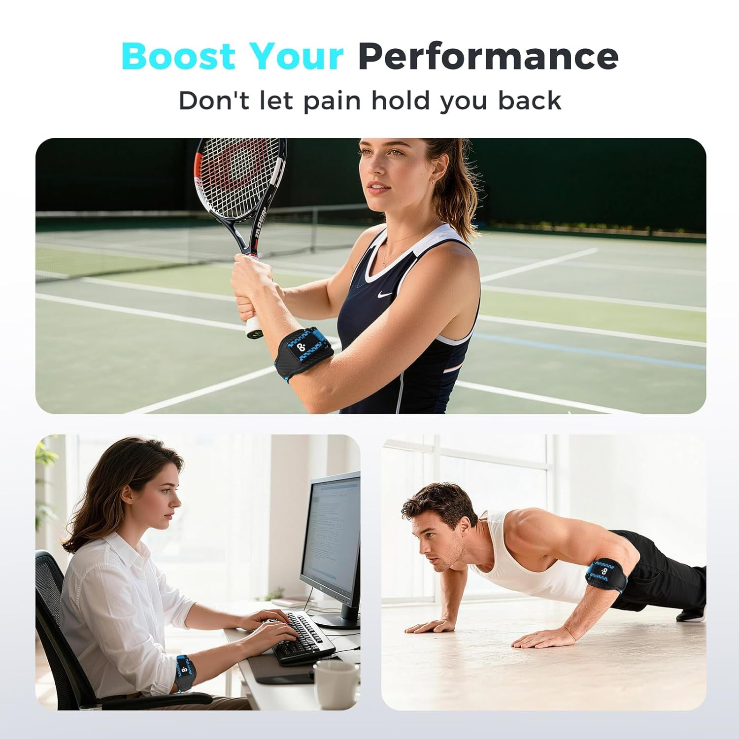 Tennis Elbow Brace for Men Women for Tendonitis,Tennis Elbow Strap with Gel P…
