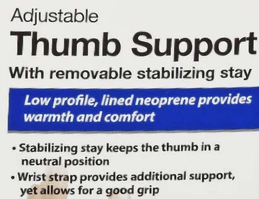 GNP Good Neighbor Pharmacy Thumb Support w/Stabilizing Stay LG/XL