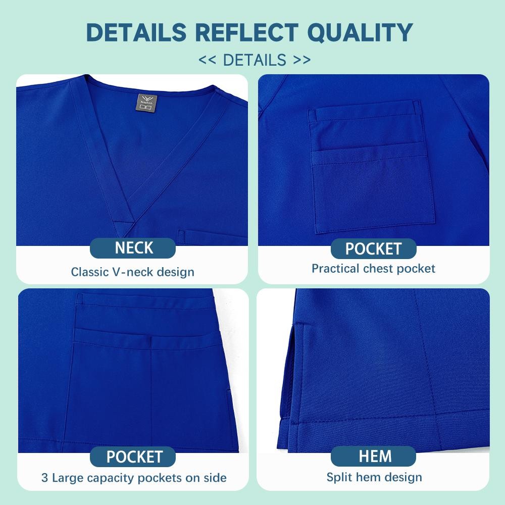 Unisex Medical Scrubs Set for Men & Women – Nurse, Doctor, Lab Wear