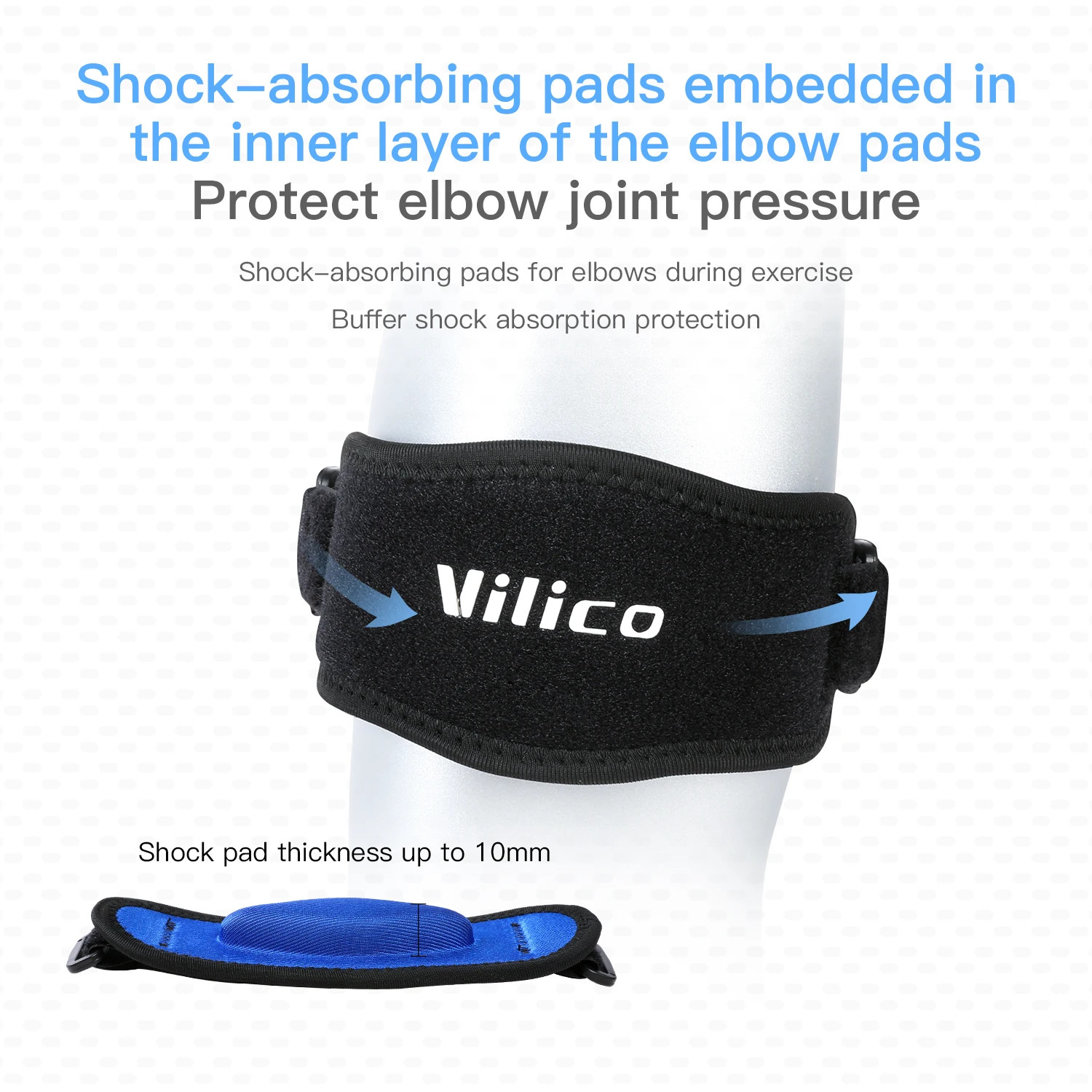 1Pc Tennis Elbow Brace Strap for Tendonitis Joint Pain Adjustable Elbow Support