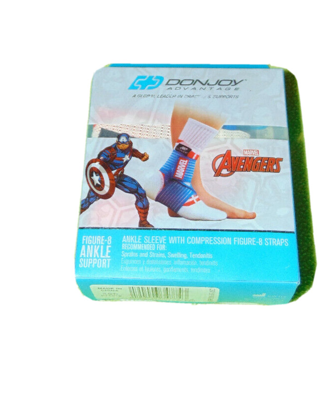 DonJoy Marvel Captain America Youth Ankle Sleeve Moderate Support New