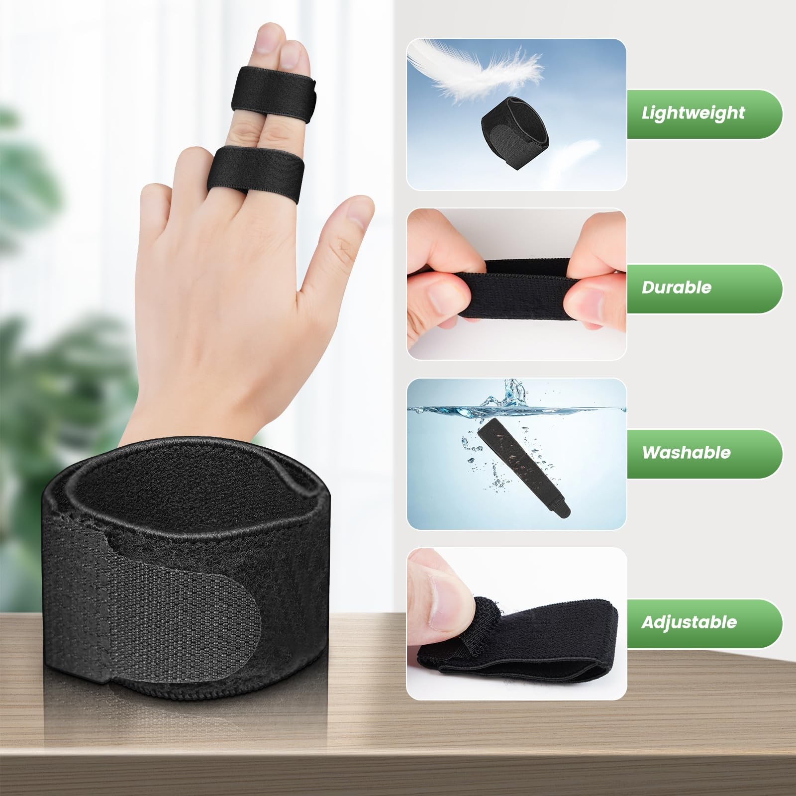Buddy Tape Finger Straps, 10 Pack