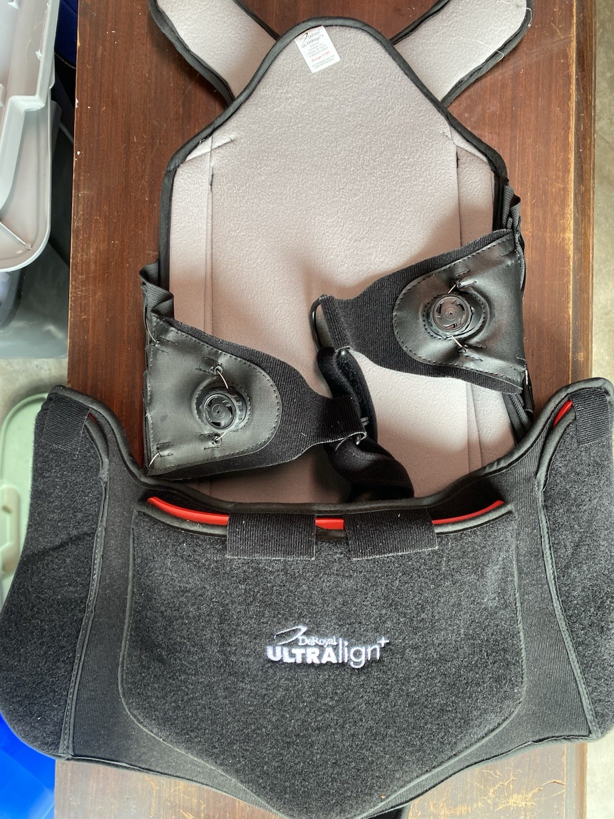 DeRoyal ULTRAlign+ TLSO Back Brace X-Large with Dual BOA Dials Adjustable Straps