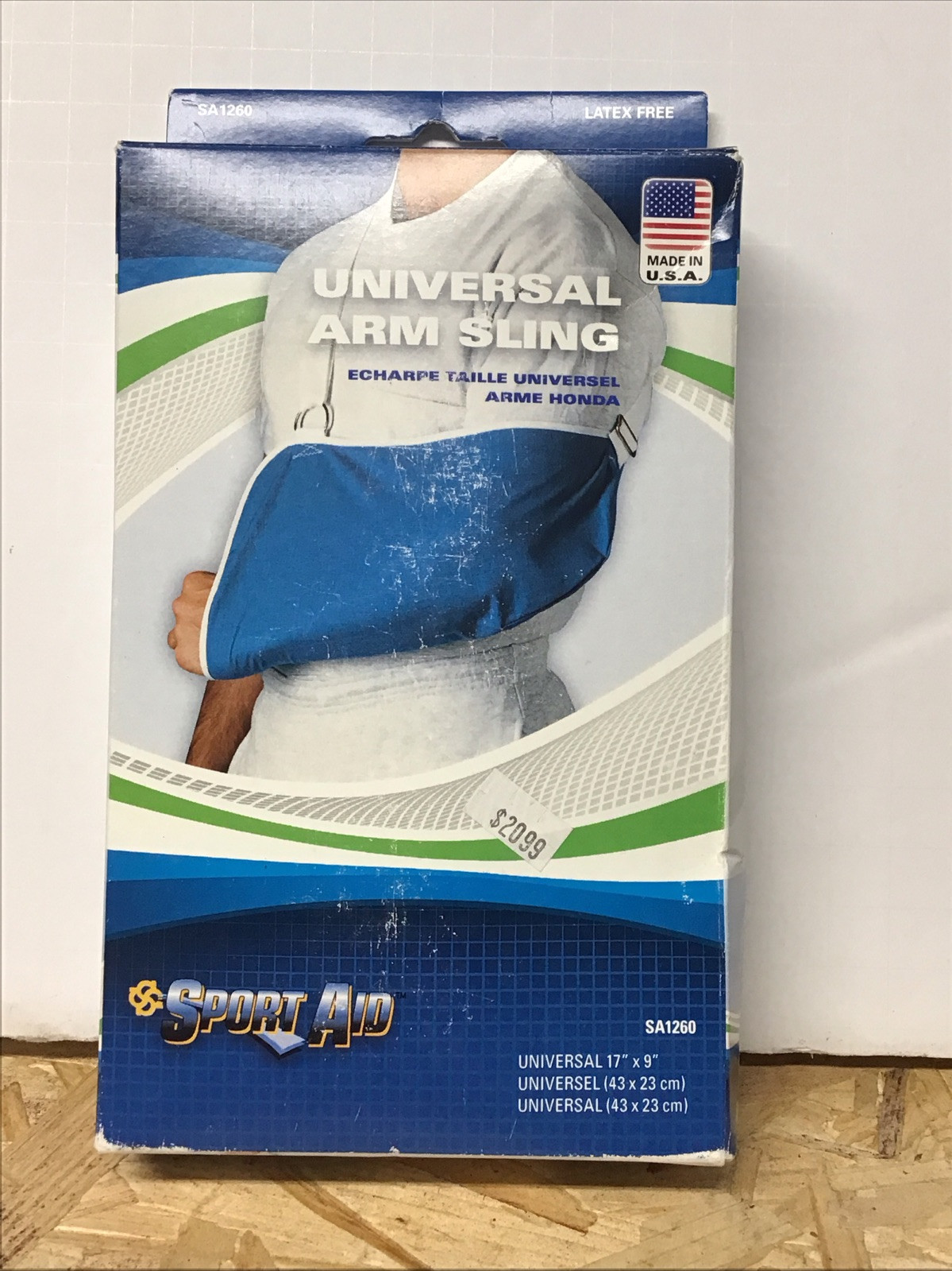 Universal Sport Aid Arm Sling With Shoulder Pad Universal 17″x 9″ SA1260 NEW