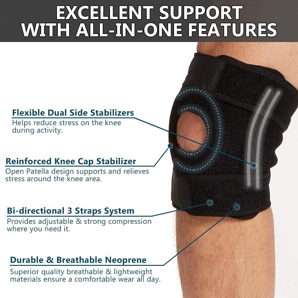 Knee Support Patella Belt Adjustable Sports Tendon Knee Brace Strap Protector
