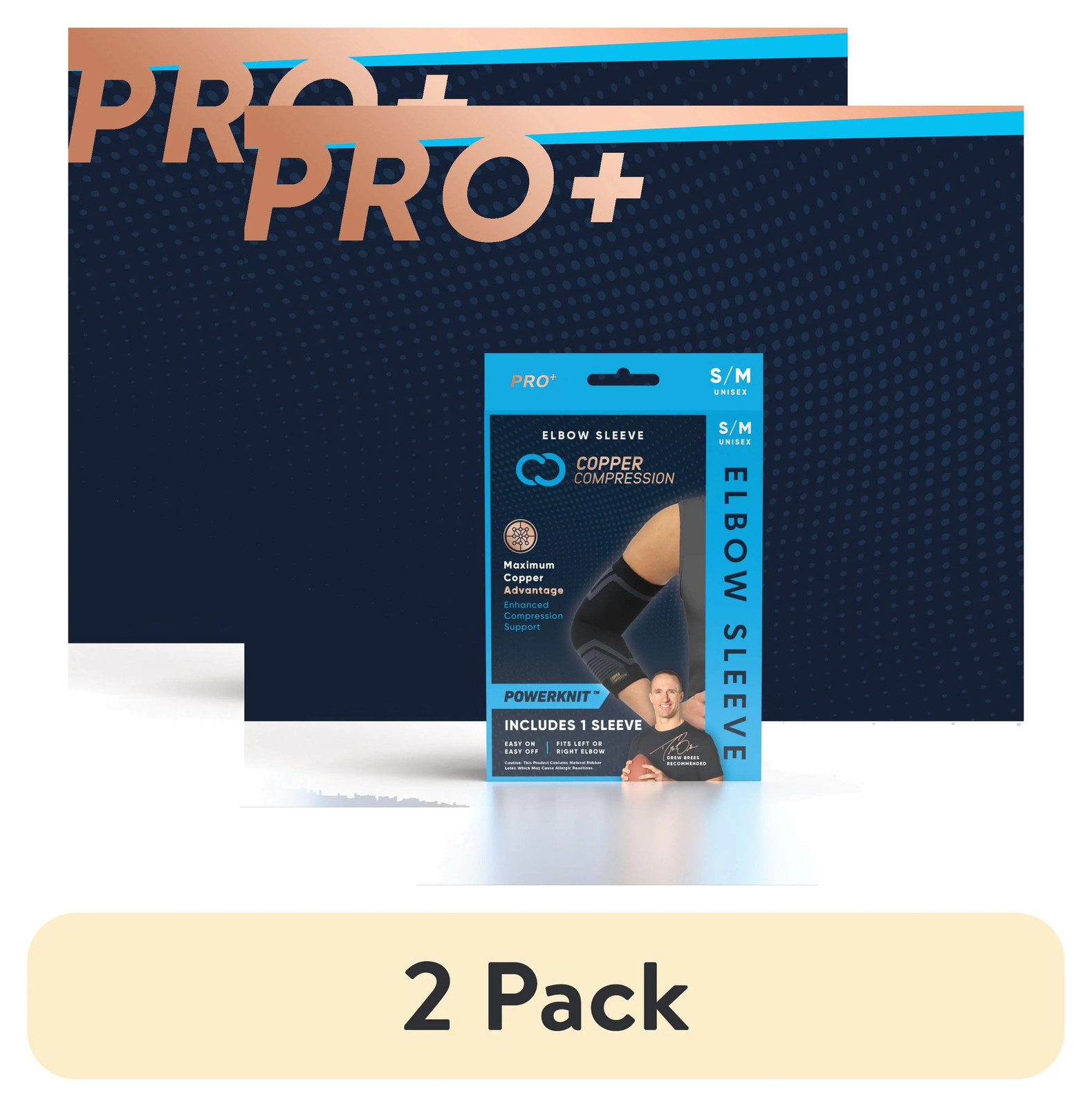 2 pack) Elbow Sleeve L/XL for Pain Relief and Joint Support