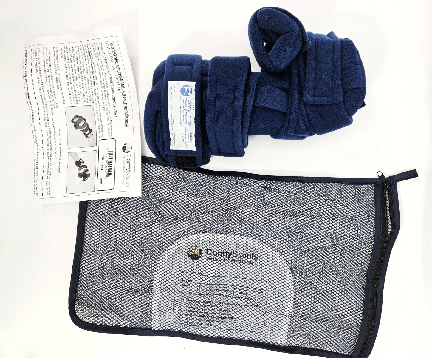 Progressive Rest Hand W/Five Straps with Finger Separator Included – Adult, Left