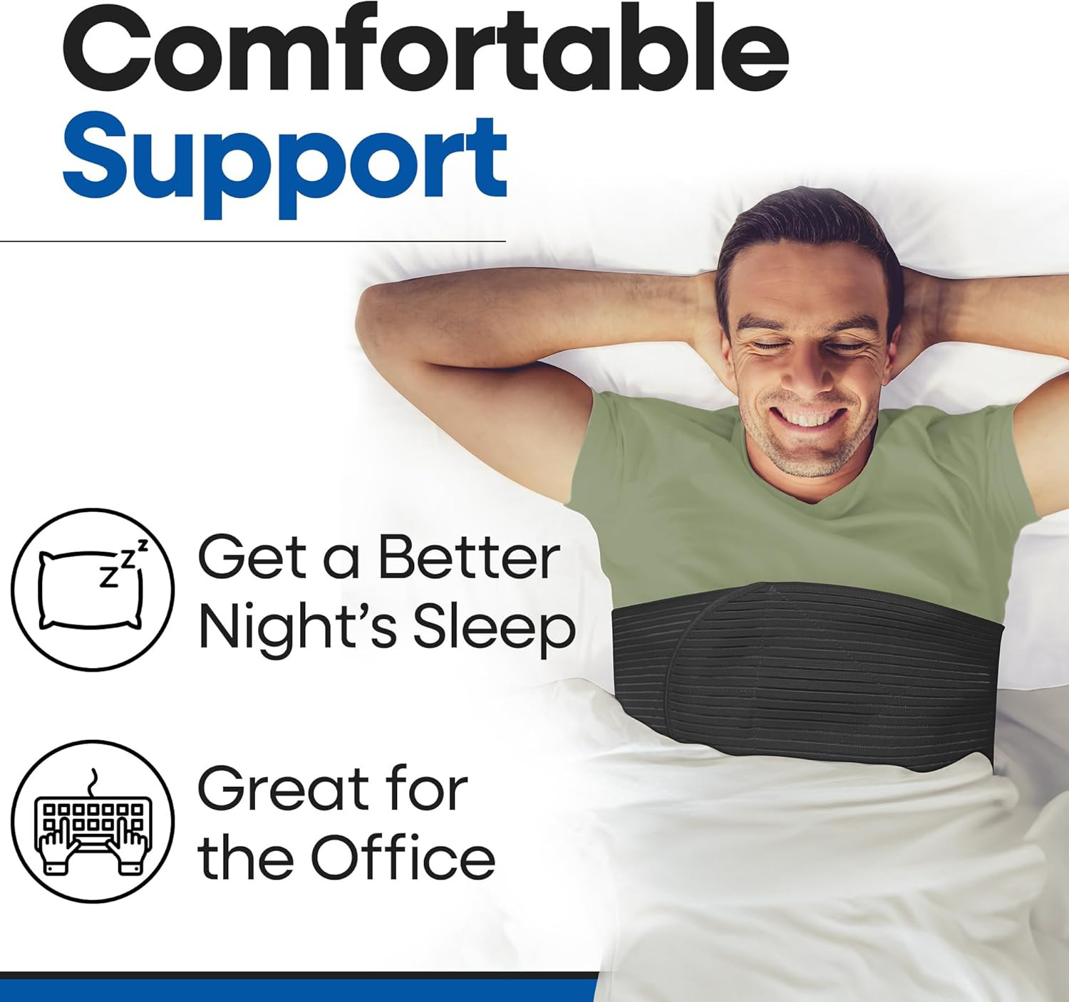 Rib Brace Rib Wrap | Chest Binder to Reduce Pain | Chest Compression Support Bel