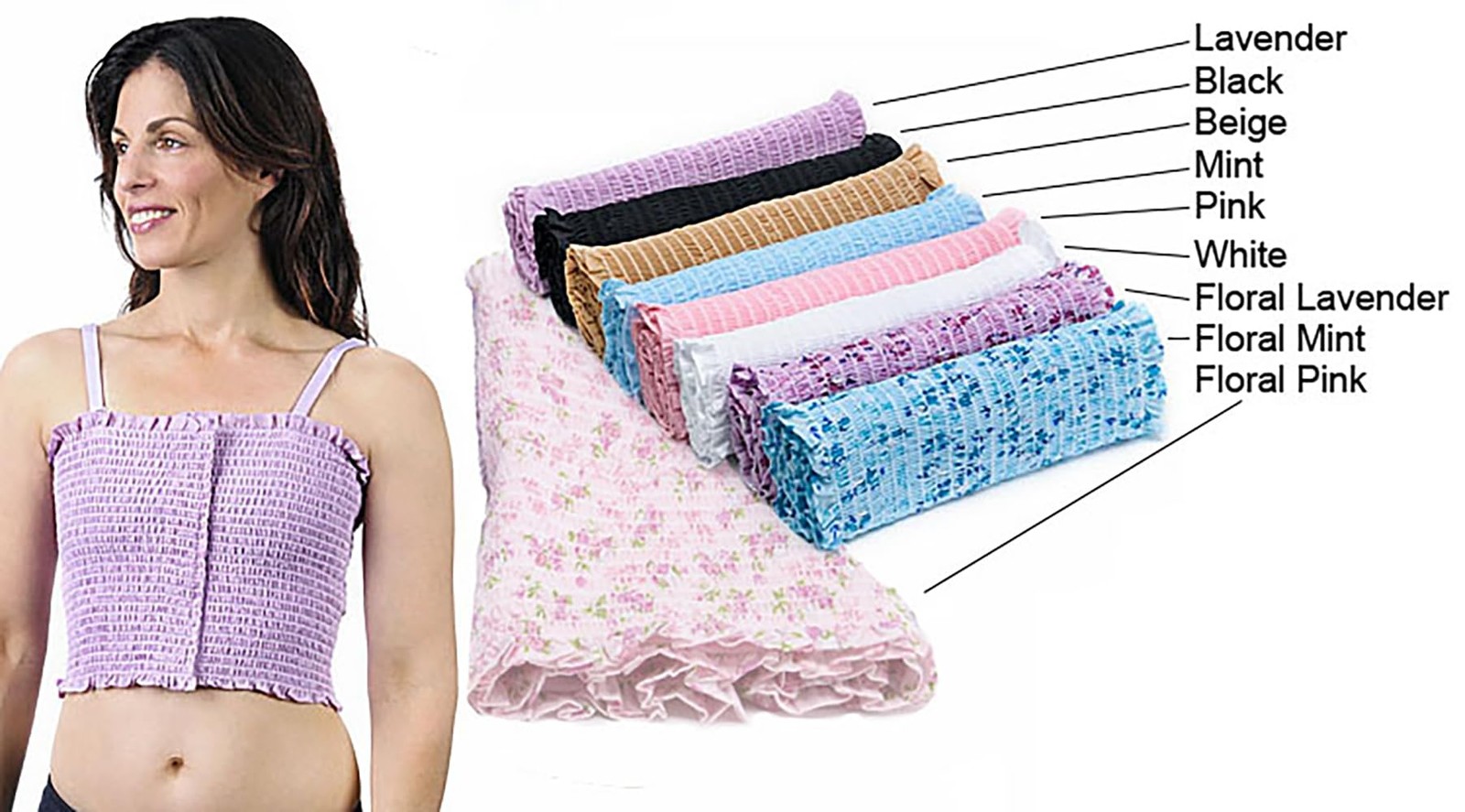 Expand-a-Band Breast Binder With Dri Release, Lined (Lavender Floral, XXX-Lar…