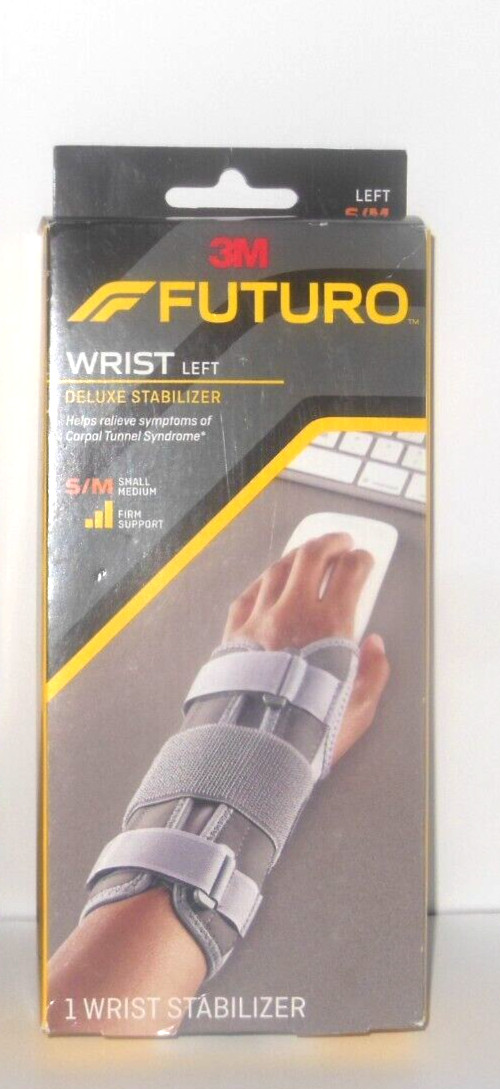 NEW! 3M Futuro Deluxe Wrist Stabilizer Left Hand Size L/XL, Carpal Tunnel