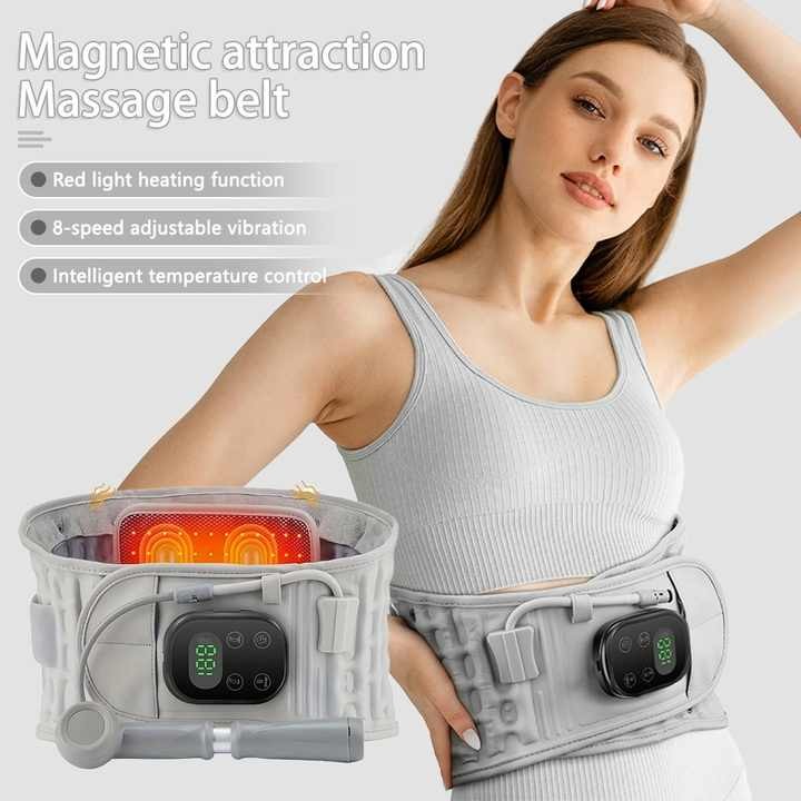 Inflatable Heating Massage Decompression Belt Lumbar for Lower Back Pain Relief