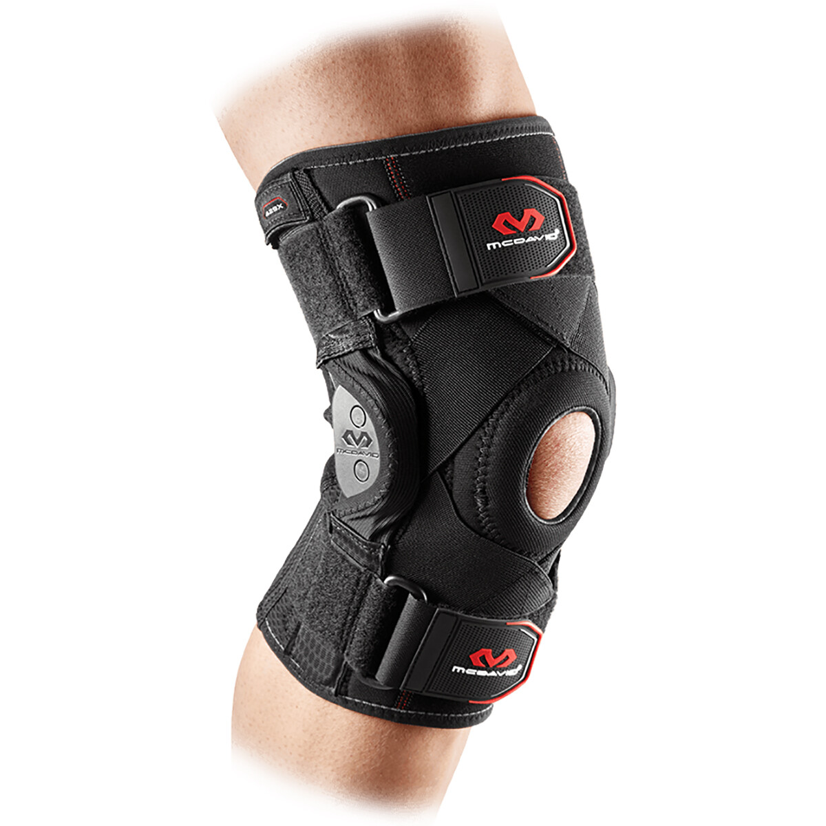 McDavid 429RX Hinged Knee Brace with Crossing Straps – Black