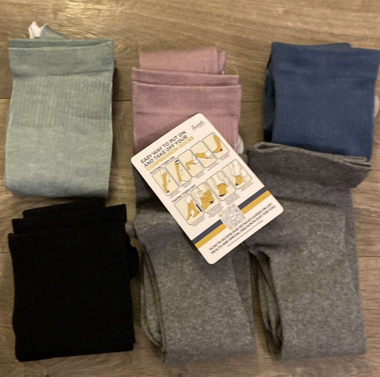 Compression 15-20mmHg Graduated Support Socks Calf Mens Womens S/M (6) 5 Colors