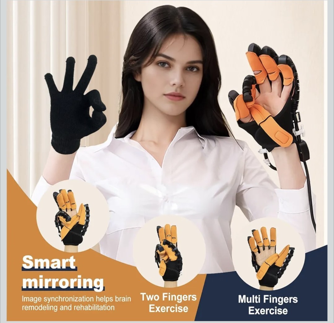 Rehabilitation Robot Gloves, Finger Exerciser . Left Hand. Medium