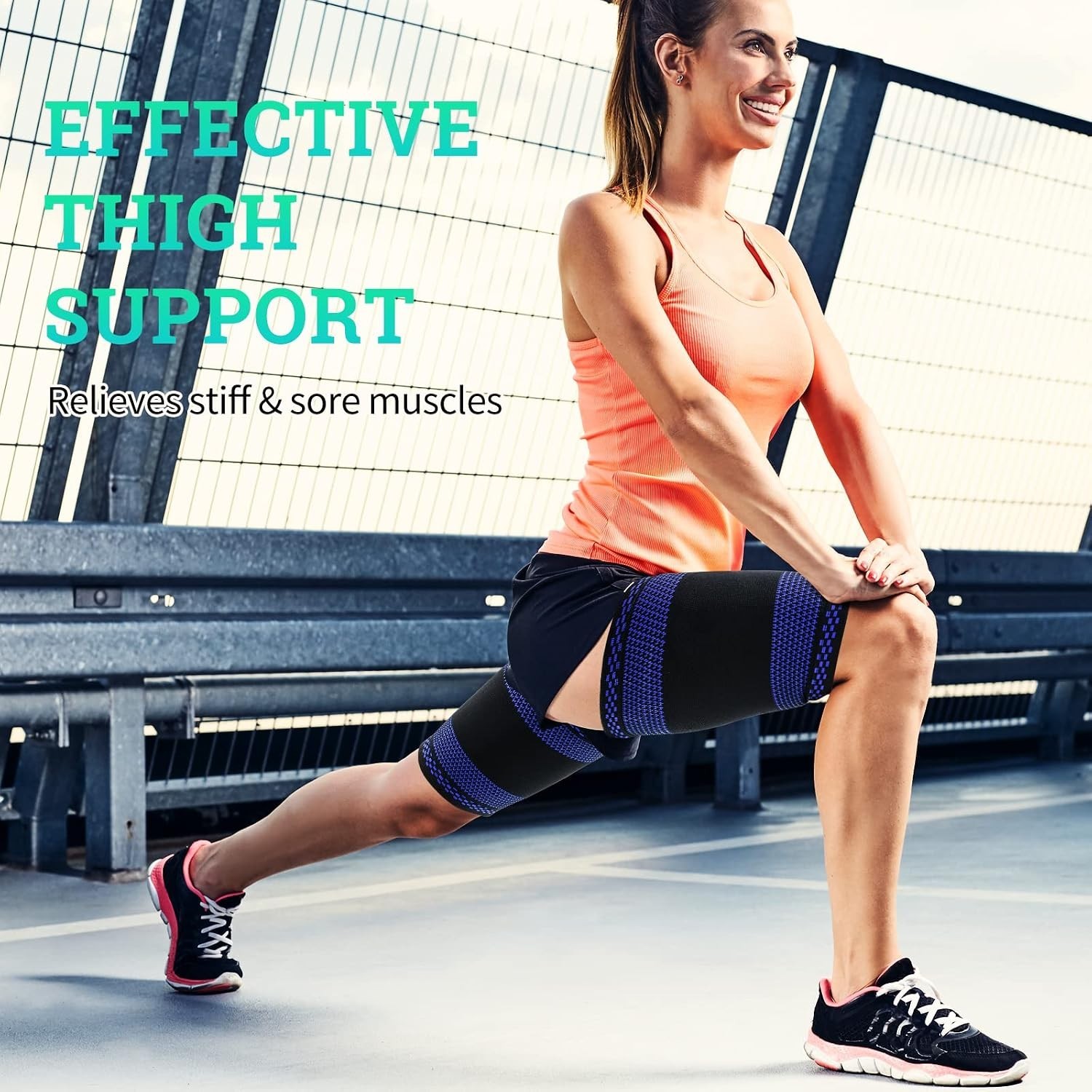Anti-Slip Thigh Compression Sleeves – Breathable Support for Hamstring Pain