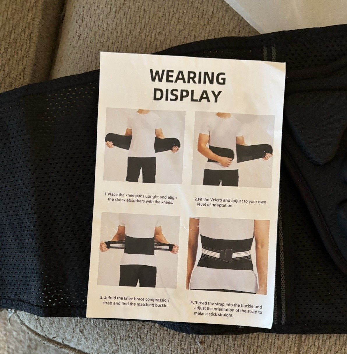BraceUP Adjustable Stabilizing Lumbar Lower Back Brace Support Belt – Black