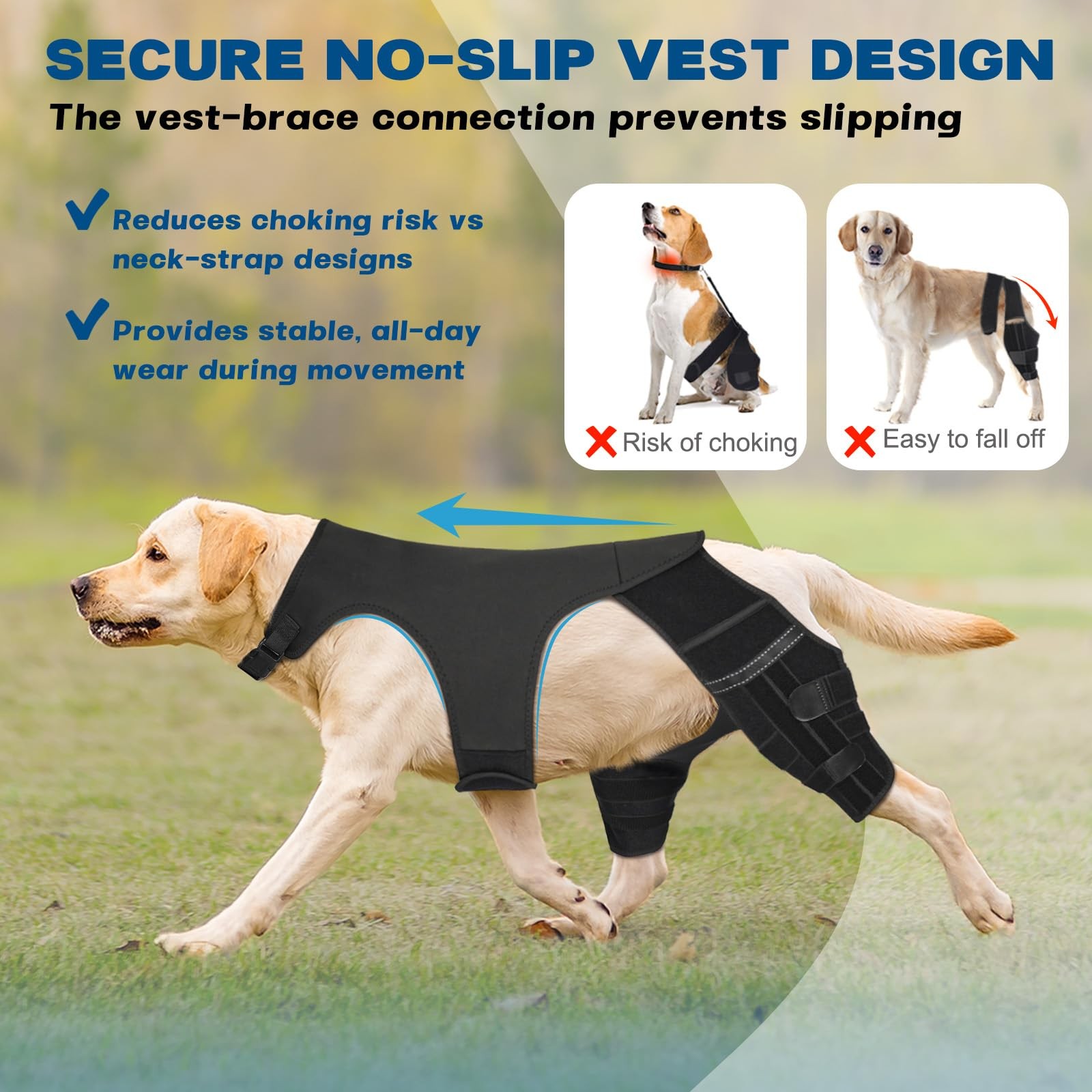 Pawfun Dog Knee Brace Hind Leg Support S