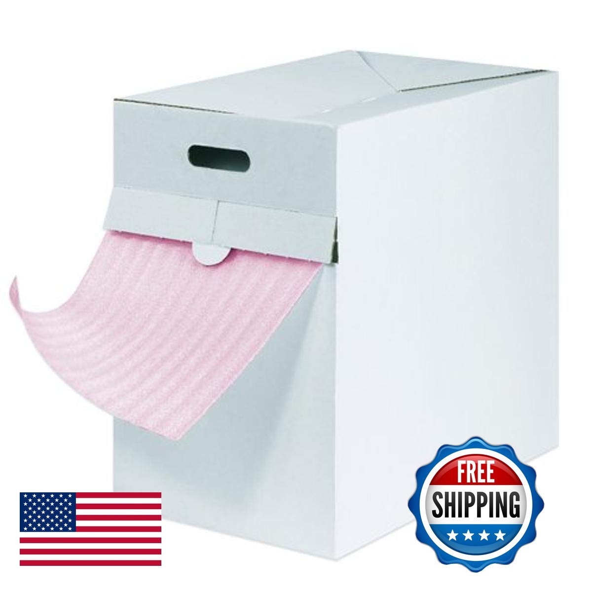 BOX USA FD1812AS 1/8″ x 12″ x 175′ Anti-Static Air Foam Dispenser Packs