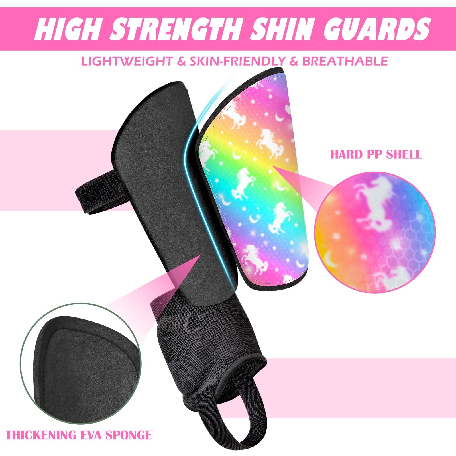 Soccer Shin Guards Kids Girls Youth, Shin Pads Protection Girls Shin Guards S…