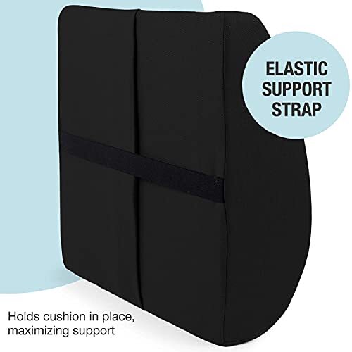 Lumbar Support Pillow For Chair Comfort Version Memory Foam Back Office And Car-