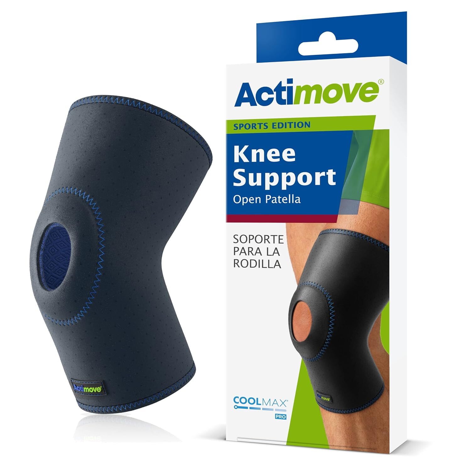 Actimove Sports Edition Knee Support Open Patella (Navy) 2X-Large