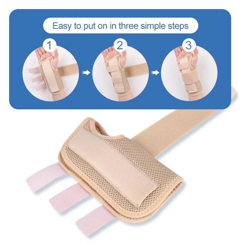 NEW Wrist Brace for Carpal Tunnel – Adjustable Night Support Brace with Splints