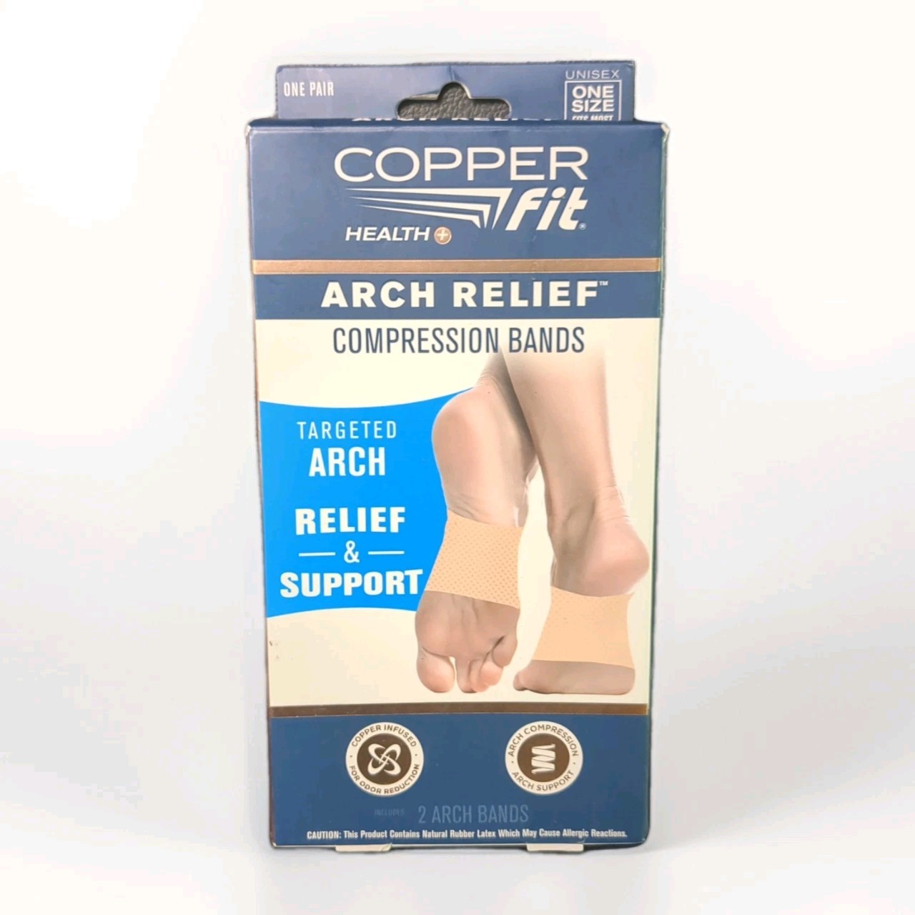 Copper Fit Health + Arch Relief Compression Bands Targeted Arch Relief & Support