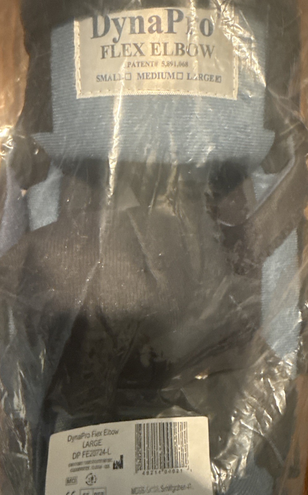 New Dyna Pro Flex Elbow Brace Size Large