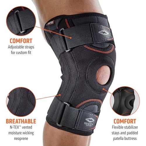 Knee Brace , Compression Knee Brace for Men & Women, Stability, Patella Large