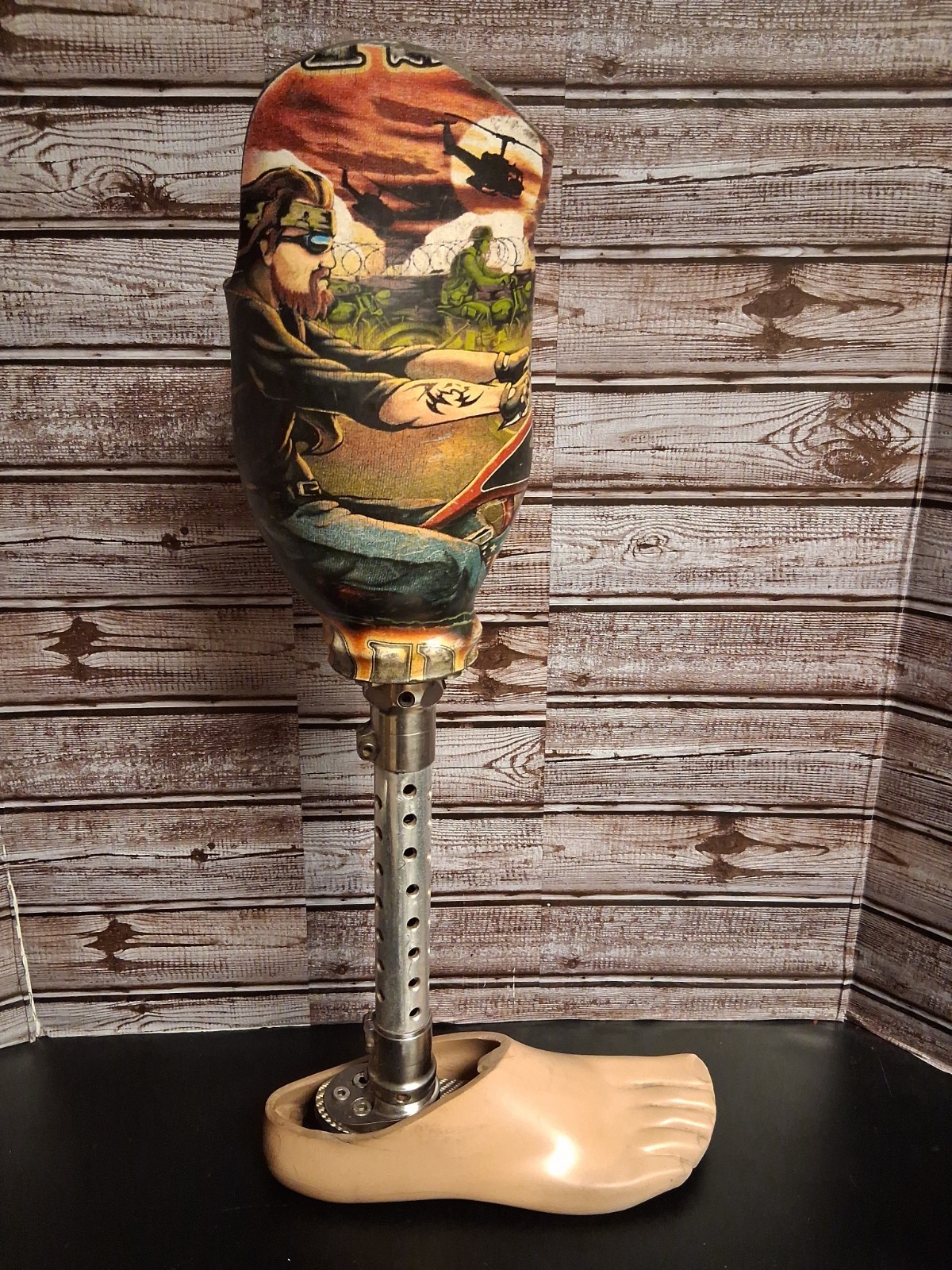 Pre-Owned Evolution Ind Prosthetic Leg Below The Knee Right Foot. Military, POW