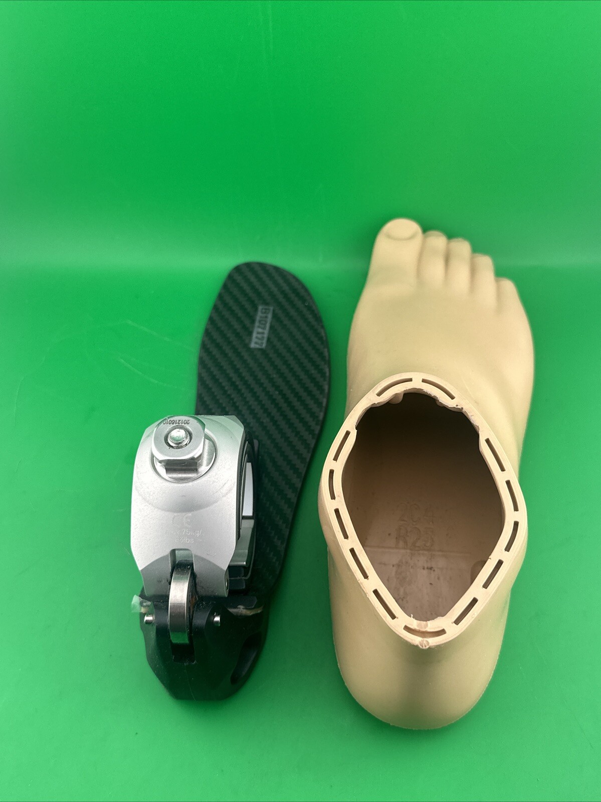 OTTOBOCK Otto Bock cwalk c-walk 1c40 prosthetic foot Max wt 165, Sz 25, Right