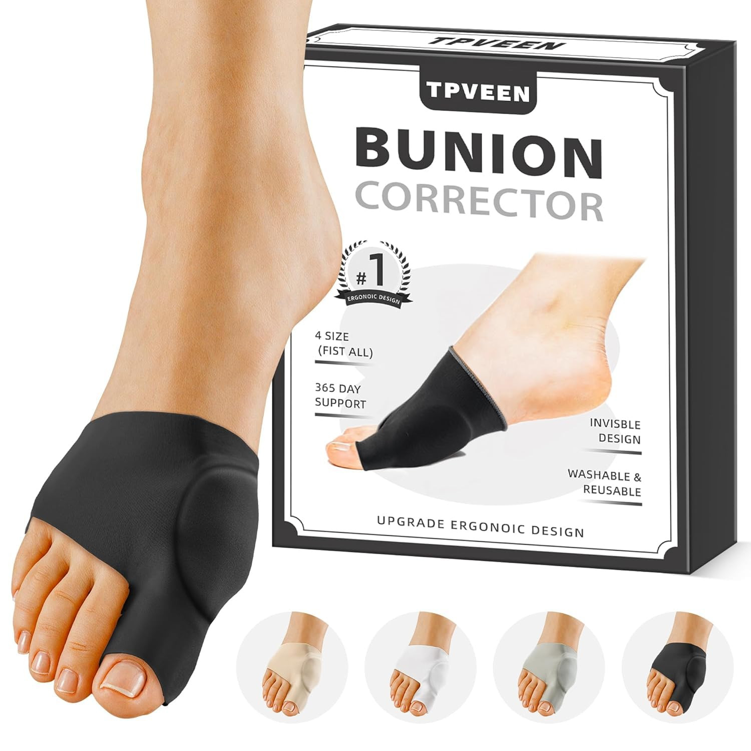 Bunion Corrector Relief Sleeve,Toe Socks for Hallux Valgus,Anti Slip Gel Cushion