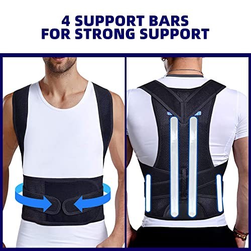 Posture Corrector Support Magnetic Back Shoulder Brace Belt Band For Men Women