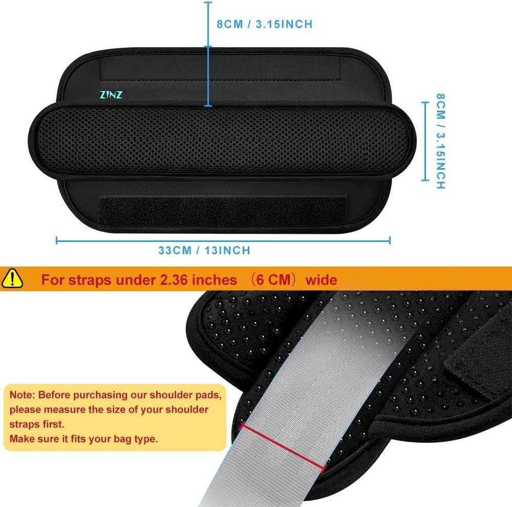 Breathable Universal Shoulder Pad Cushion for Laptop & Travel Bags – Long & Soft