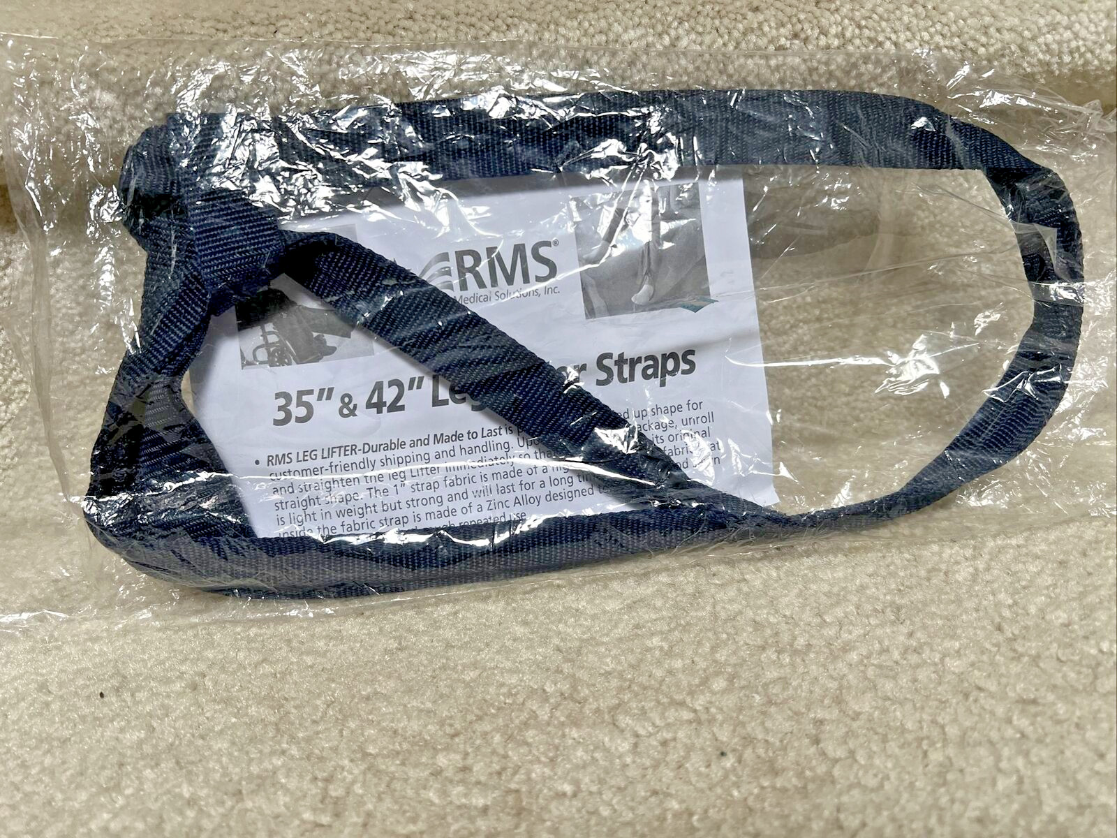 RMS 35 Inch & 42 Inch Leg Lifter Straps Rehab Physical Therapy BRAND NEW