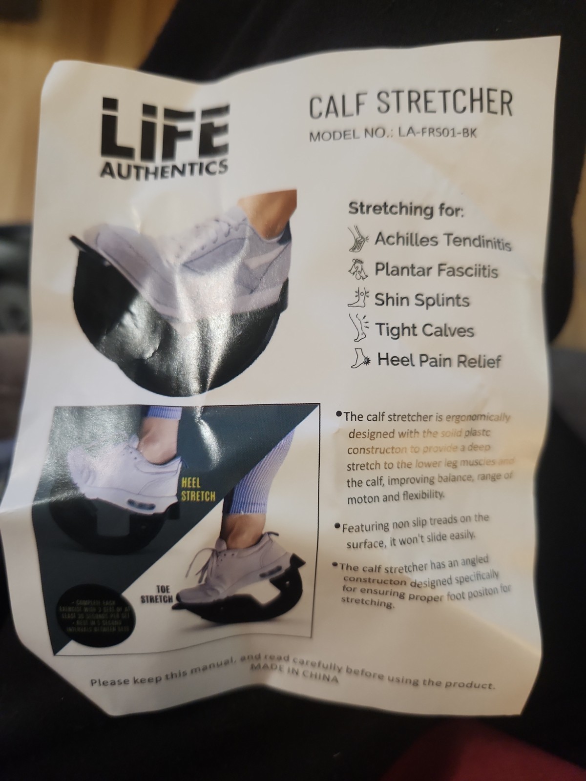 Foot Rocker Calf Stretcher for Plantar Fasciitis Achilles Tendonitis Relief