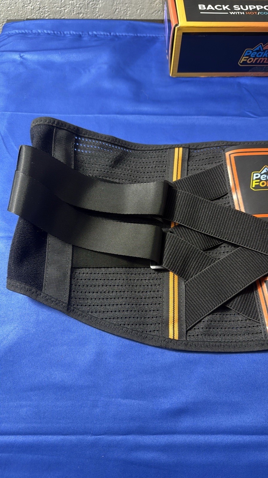 Peak Form Back Support Brace – NEW (No Gel Pack Included)