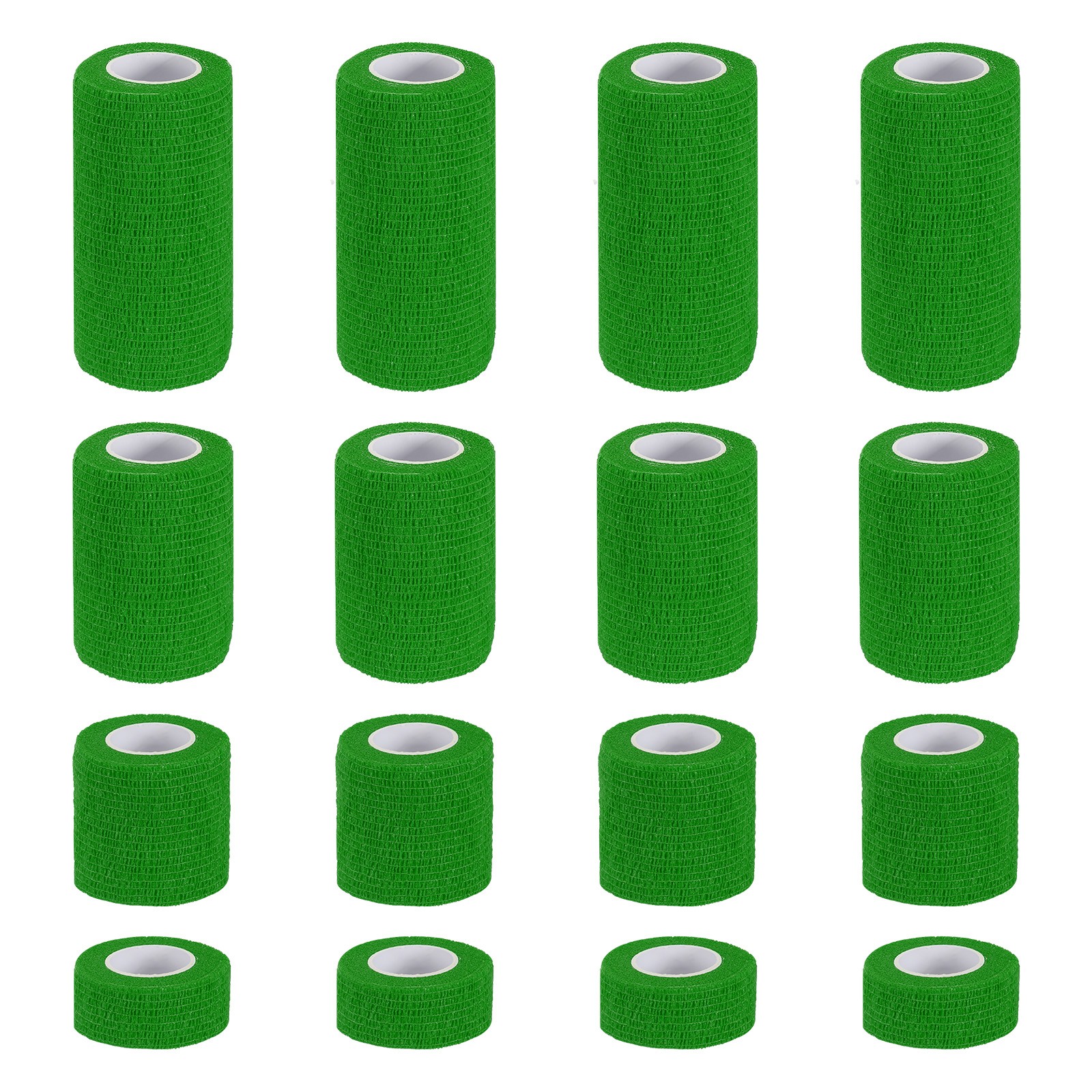 1″/2″/3″/4″ 16 Pcs 5 Yard Self Adhesive Bandage Wrap Self Tape Emerald Green